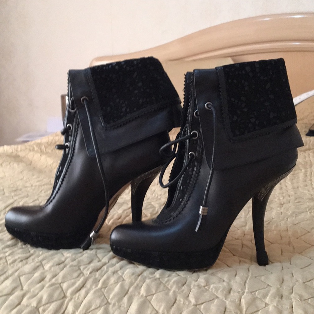 Dior leather boots.